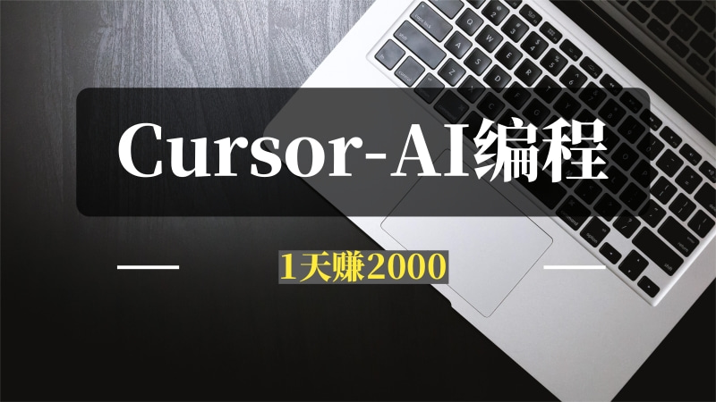 Cursor-AI编程帮我接商单，1天赚2000-推咖网创