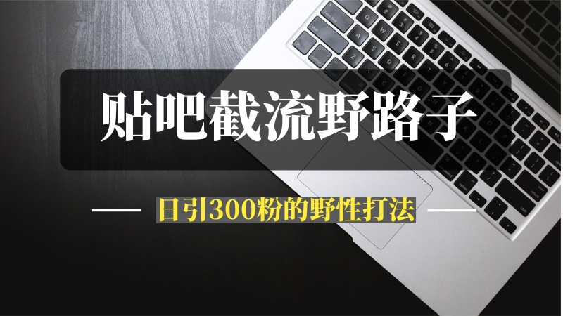 “贴吧截流”野路子变现：日引300粉的野性打法，藏在关键词里的暴利密码！-推咖网创